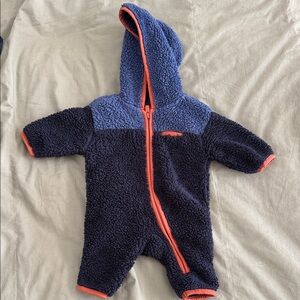 Old navy 0-3 month bunting suit Blue and Navy